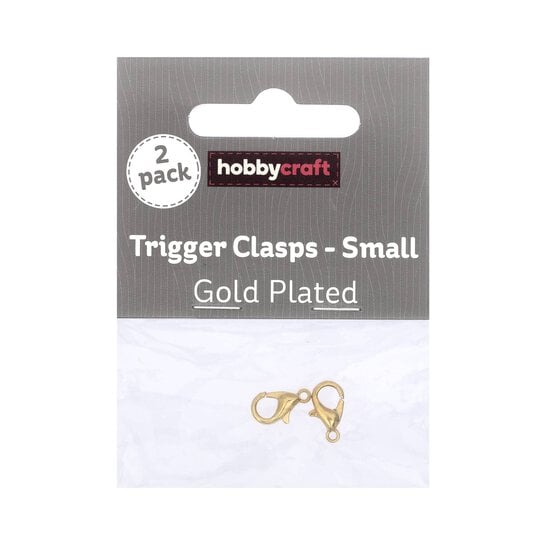Gold Plated Trigger Clasp 10 x 6mm 2 Pack image number 1