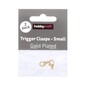 Gold Plated Trigger Clasp 10 x 6mm 2 Pack image number 1