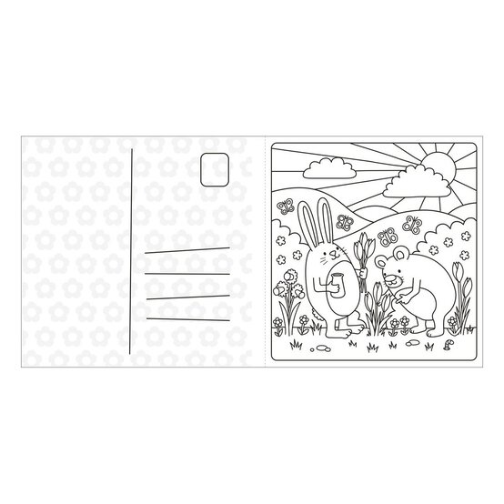 Super Cuties: A Cosy Springtime Colouring Book image number 2