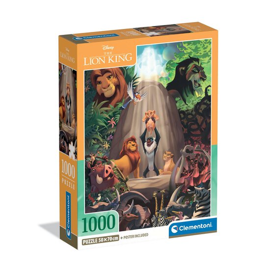 Clementoni The Lion King Jigsaw Puzzle 1000 Pieces image number 1