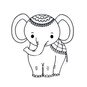 Elephant Plastic Suncatcher image number 1