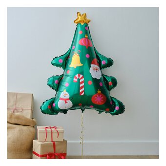 Large Christmas Tree Foil Balloon