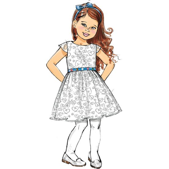 Butterick Kids&rsquo; Dress Sewing Pattern B6201 (6-8) image number 4