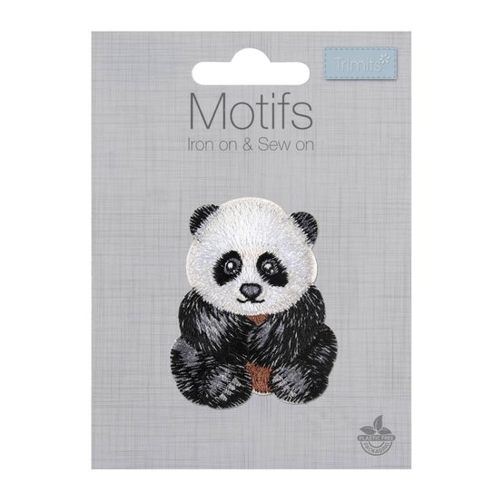 Trimits Panda Iron-On Motif image number 1