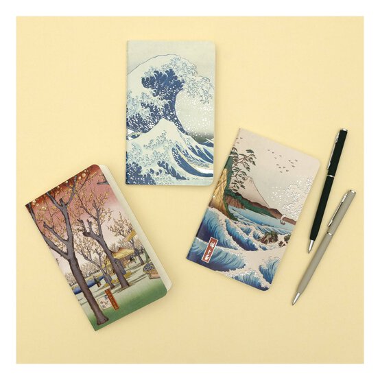 Japanese Woodblocks Mini Notebooks 3 Pack  image number 2