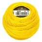 DMC Yellow Pearl Cotton Thread on a Ball Size 8 80m (444) image number 1