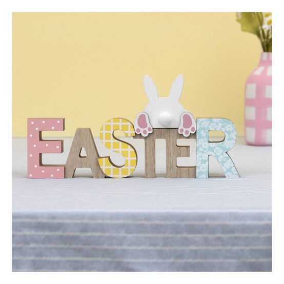 Wooden Easter Sign 21cm image number 1