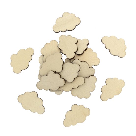 Cloud Wooden Toppers 20 Pack image number 1