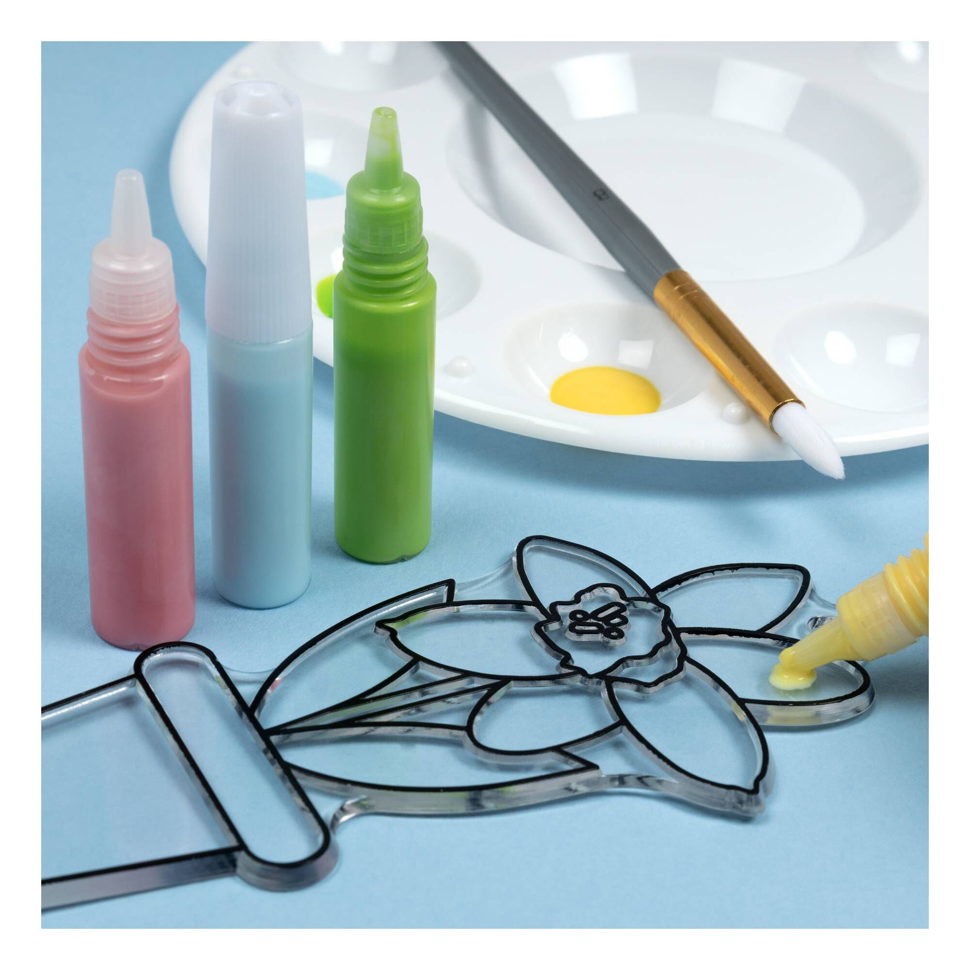 Pastel Suncatcher Paint Pens 6ml 4 Pack Hobbycraft