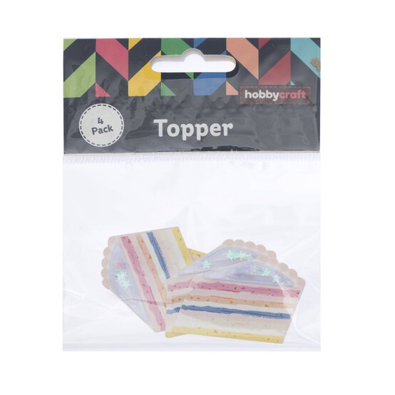 Cake Slice Card Toppers 4 Pack image number 4