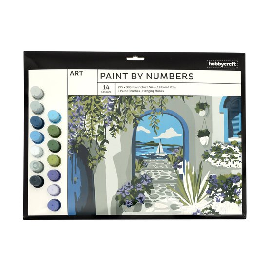 Mediterranean View Paint by Numbers image number 1