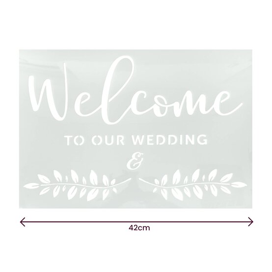 Wedding Sign Stencils 4 Pack image number 4