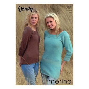 Wendy Merino DK Bell Sleeve Dress and Sweater Digital Pattern 5638