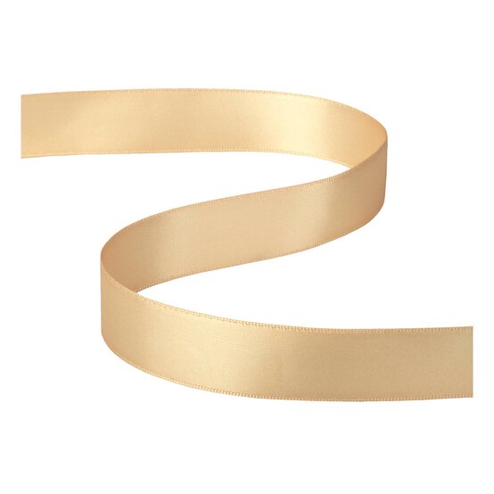 Gold Double-Faced Satin Ribbon 18mm x 5m image number 2