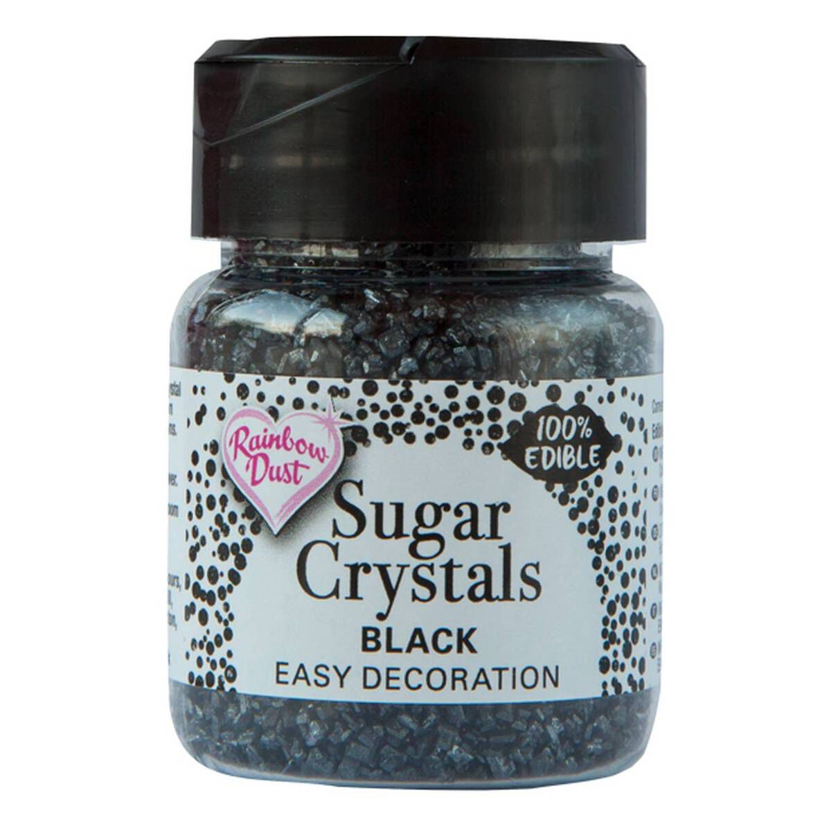 Rainbow Dust Black Sugar Crystals 50g Hobbycraft