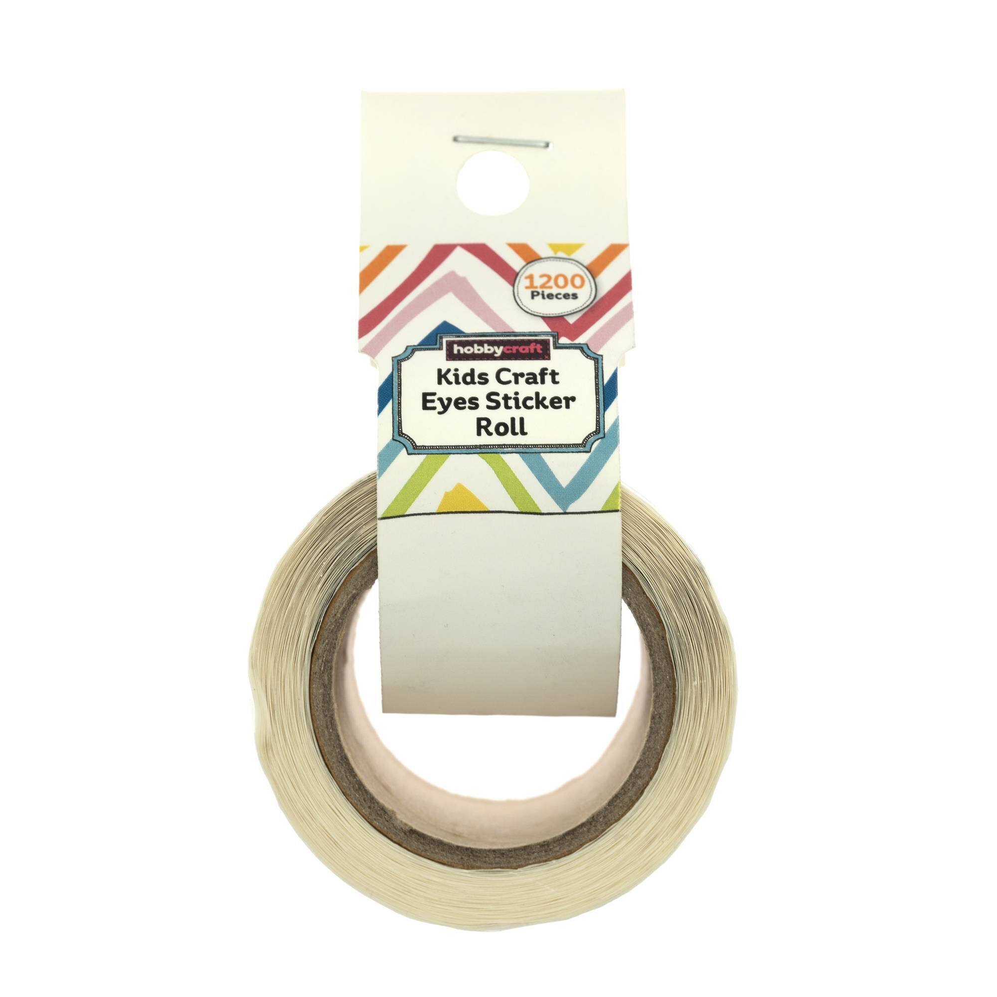 Sticker Roled Eyes Coloured Craft Eyes Sticker Roll 1200 Pack | Hobbycraft