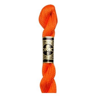 DMC Orange Pearl Cotton Thread Size 5 25m (947)