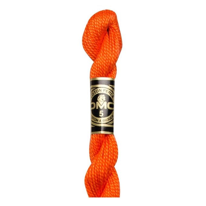 DMC Orange Pearl Cotton Thread Size 5 25m (947) image number 1
