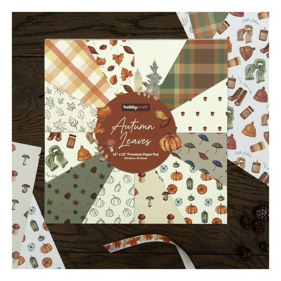 Autumn Leaves 12 x 12 Inches Paper Pad 24 Sheets image number 2