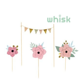 Whisk Floral Cake Toppers 4 Pieces