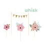 Whisk Floral Cake Toppers 4 Pieces image number 1