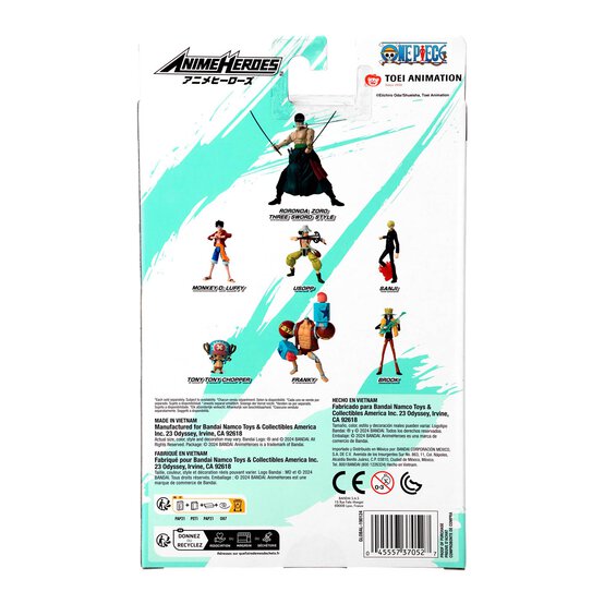 One Piece Anime Heroes Roronoa Zoro Three Sword Style image number 4