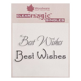 Best Wishes Clear Stamp Set 2 Pack