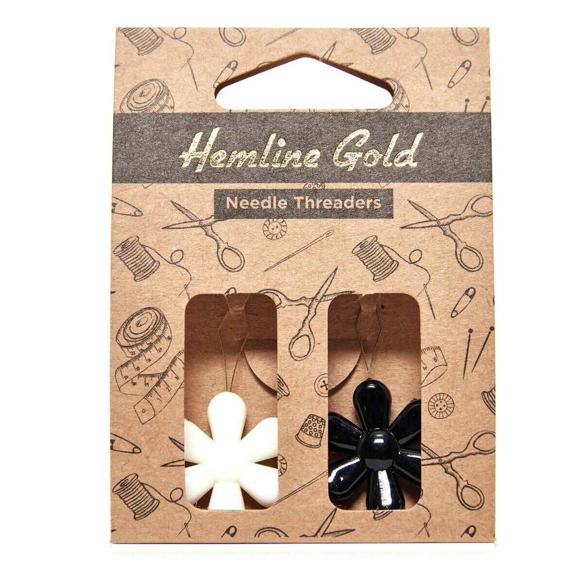 Hemline Gold Needle Threaders 2 Pack Hobbycraft