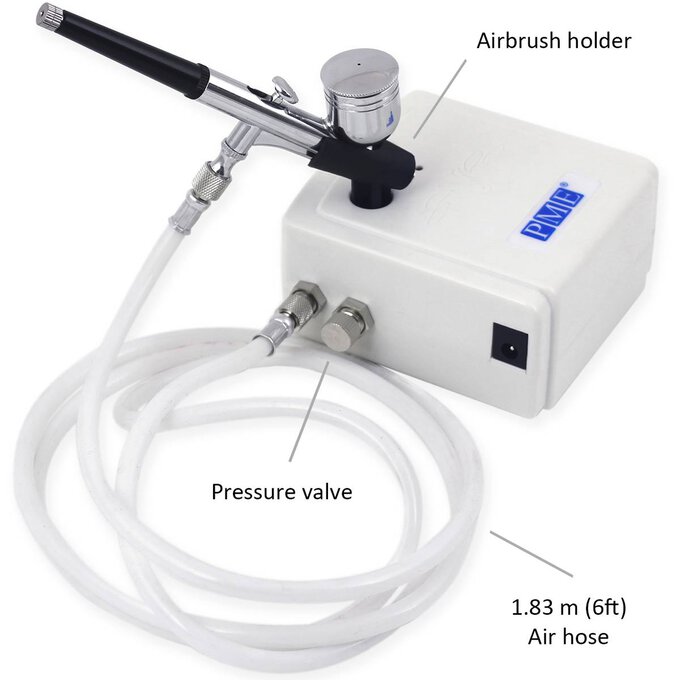 Airbrush Kit with Compressor - 48PSI Rechargeable Cordless Non