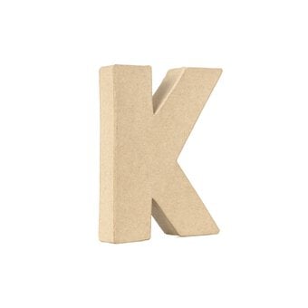 Mini Mache Letter K 10cm