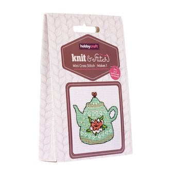 Teapot Mini Cross Stitch Kit