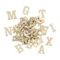 Natural Wooden Letters 52 Pieces image number 1