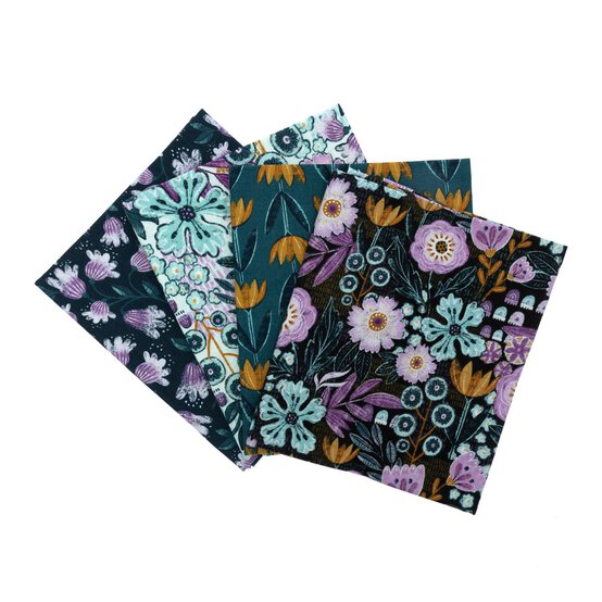 Violet Hill Cotton Fat Quarters 4 Pack image number 1