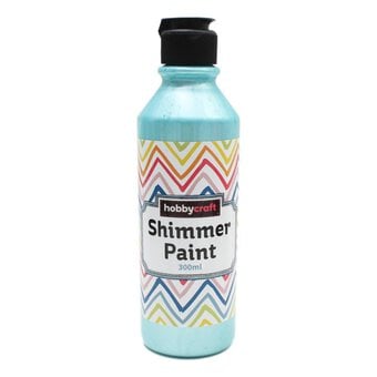Metallic Pale Blue Ready Mixed Shimmer Paint 300ml
