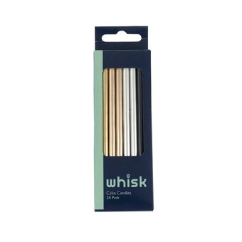 Whisk Assorted Metallic Candles 24 Pack image number 5