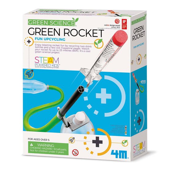 4M Green Science Green Rocket 22X17x6cm