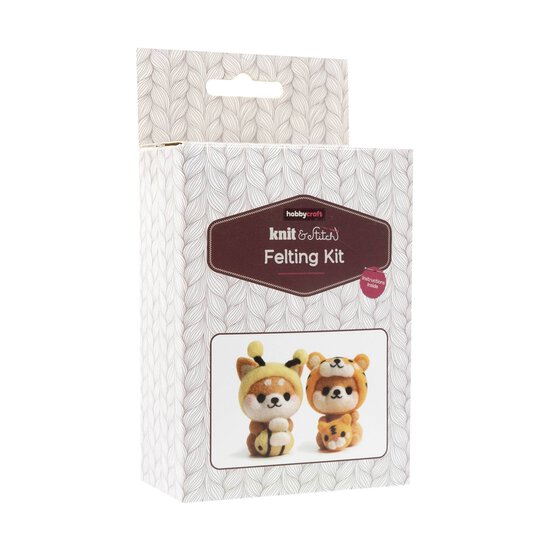 Bee and Tiger Felting Kit image number 1