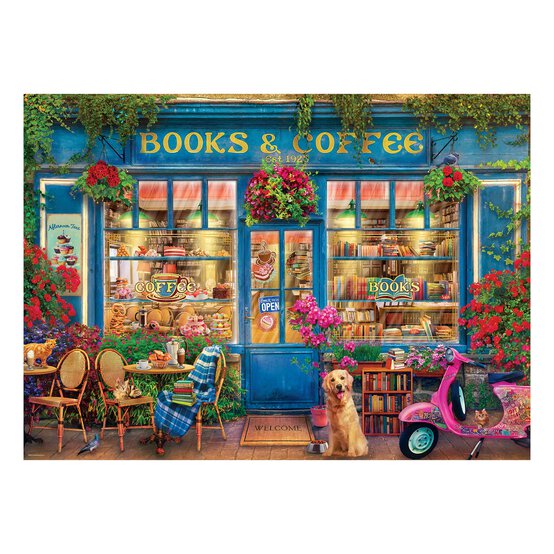 Eurographics Books and Coffee Jigsaw Puzzle 1000 Pieces image number 2