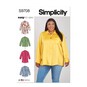 Simplicity Women's Shirts  Sewing Pattern S9708 (W3 30W-38W) image number 1