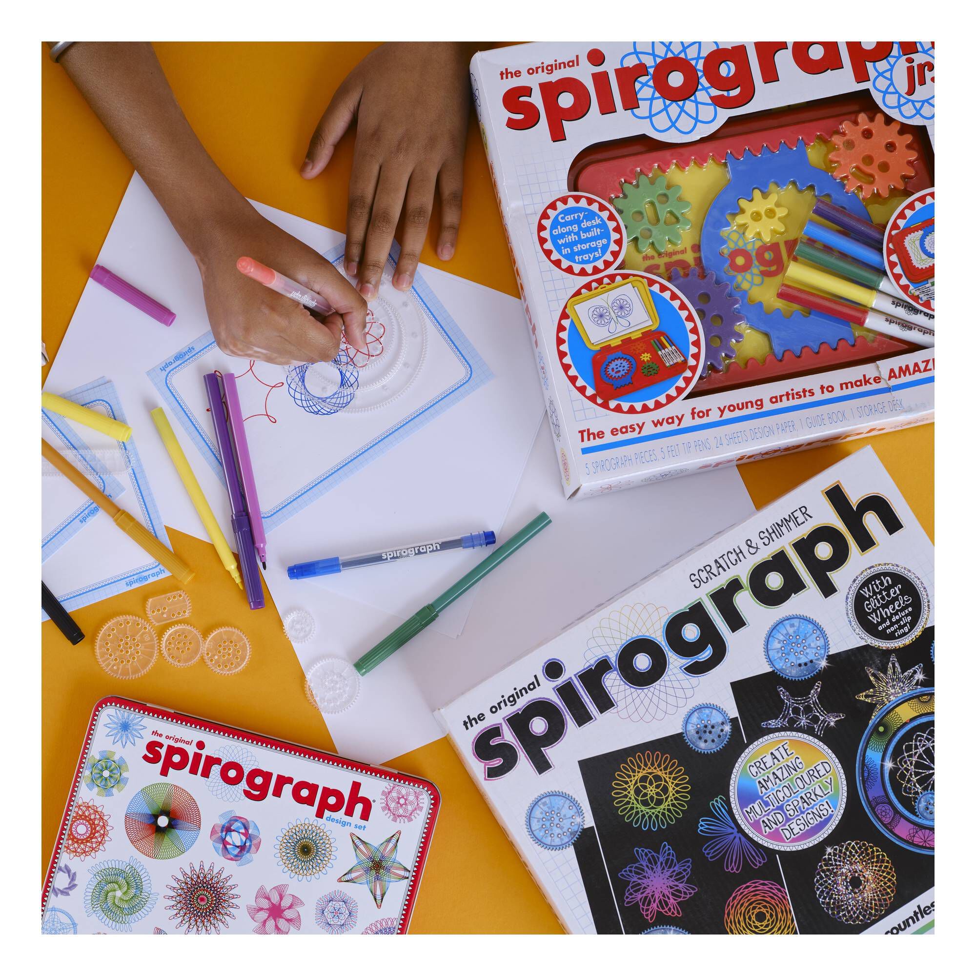 Large Spirograph For Router Retro Tin Spirograph Set | Hobbycraft