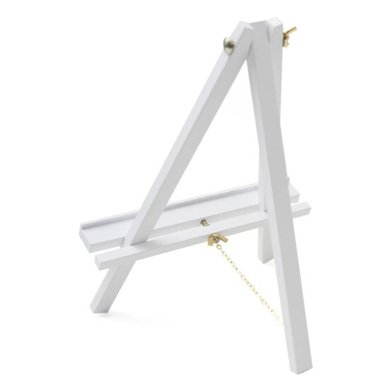 White Mini Tripod Table Easel 24 x 20 x 30cm image number 2