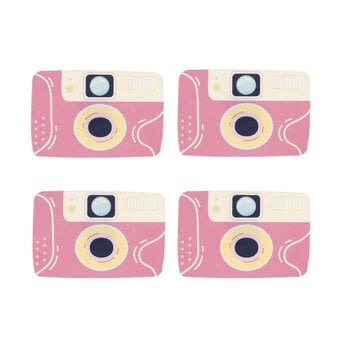 Pink Camera Card Toppers 4 Pack 