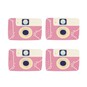 Pink Camera Card Toppers 4 Pack  image number 1