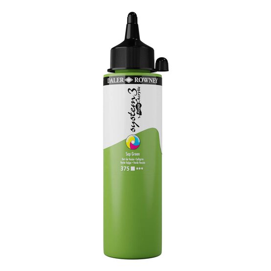 Daler-Rowney System3 Sap Green Fluid Acrylic 250ml (375) image number 1