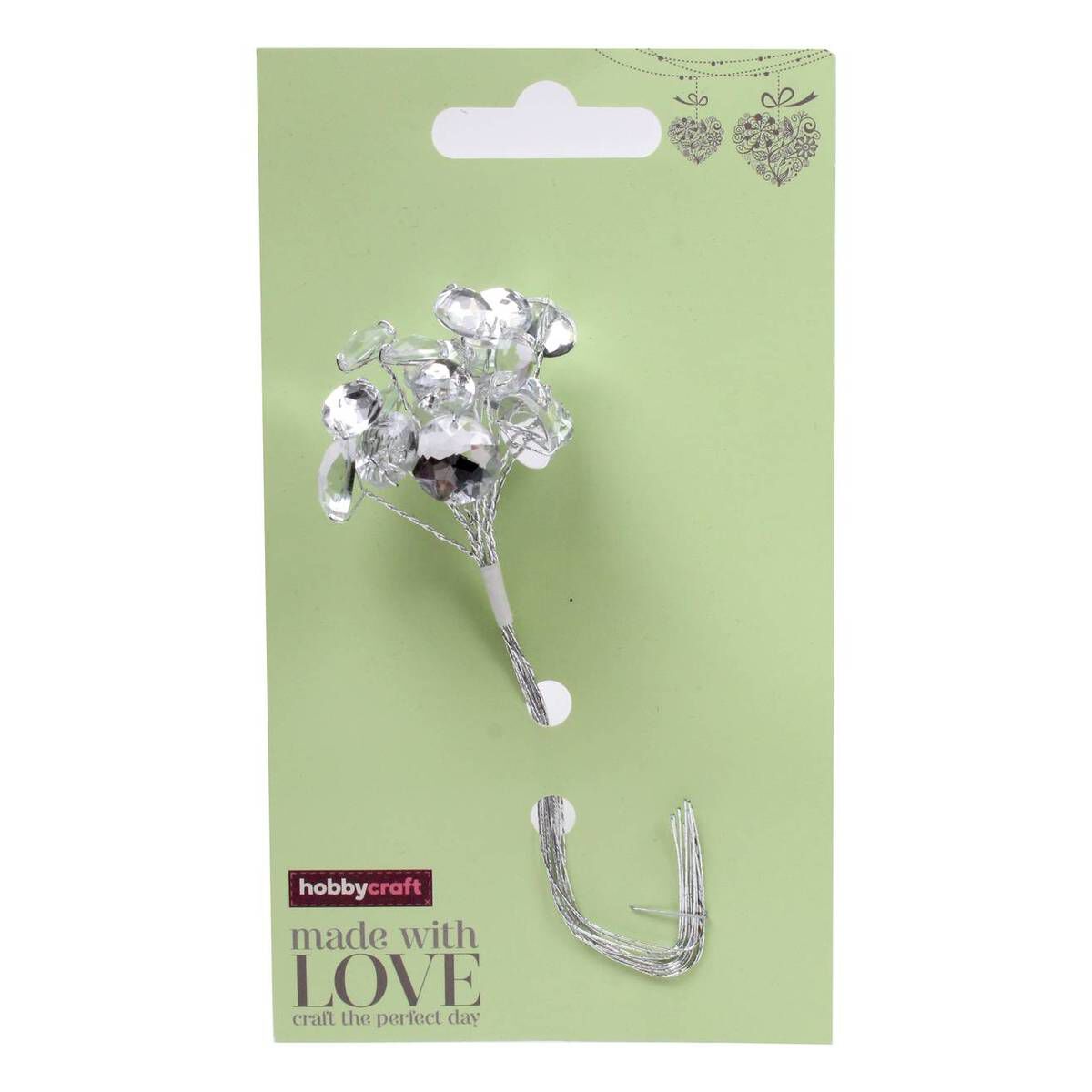 Mirror Crystal Bunch 12 Pieces Hobbycraft