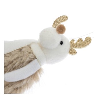 Dangly Legged Fluffy Reindeer Decoration 17cm 