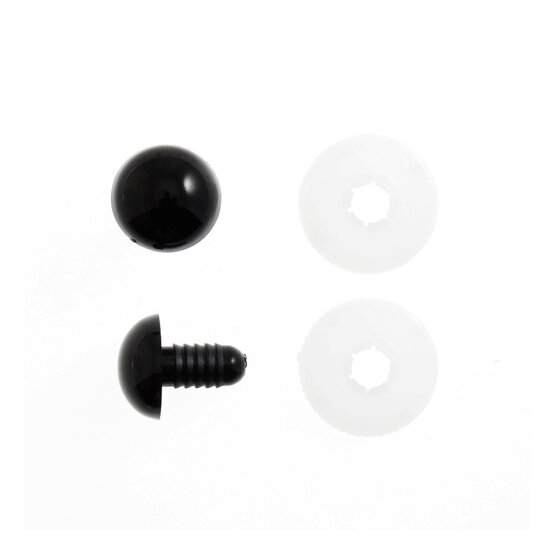 Trimits Black Toy Safety Eyes 15mm 4 Pack image number 1