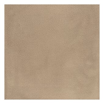 Light Beige Stretch Fleece Fabric by the Metre