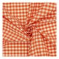 Orange 1/4 Gingham Fabric by the Metre image number 1