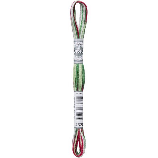 DMC Red and Green Coloris Mouline Cotton Thread 8m (4520) image number 3